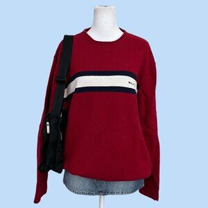 red striped Tommy Hilfiger cotton knit sweater